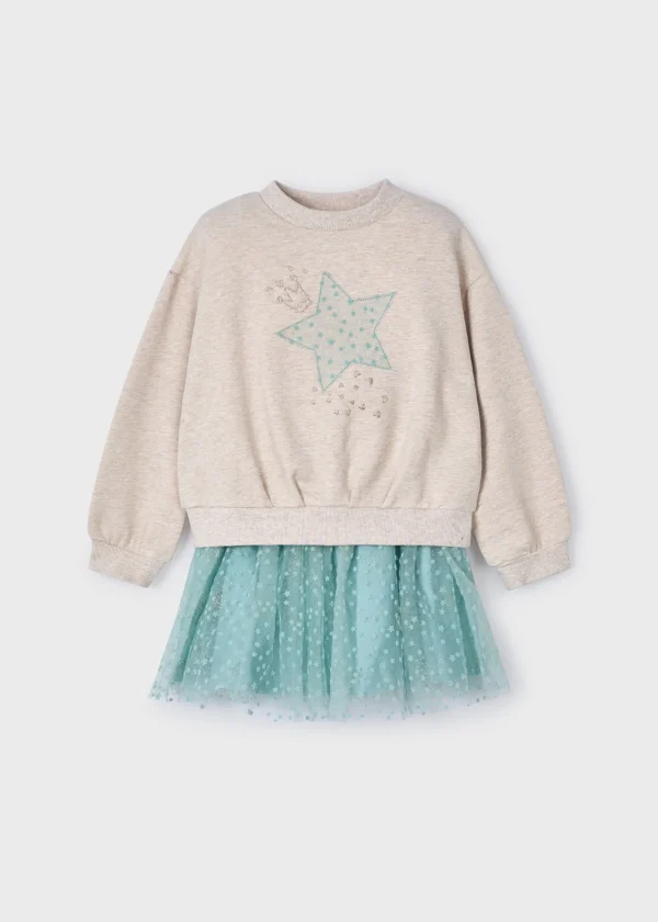Mayoral Conjunto saia tule e sweat menina