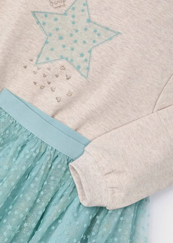 Mayoral Conjunto saia tule e sweat menina