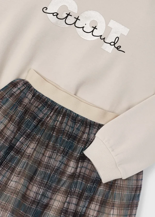 Mayoral Conjunto saia tule e sweat menina