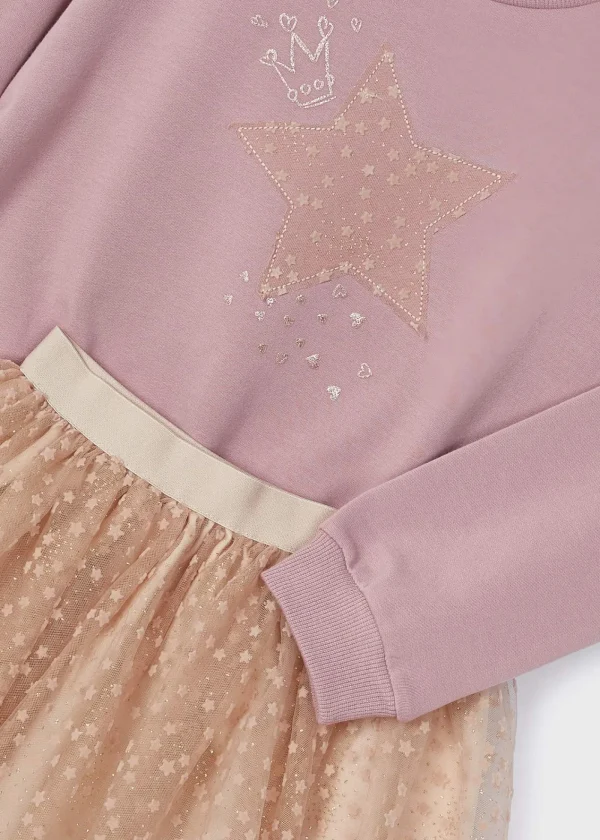 Mayoral Conjunto saia tule e sweat menina