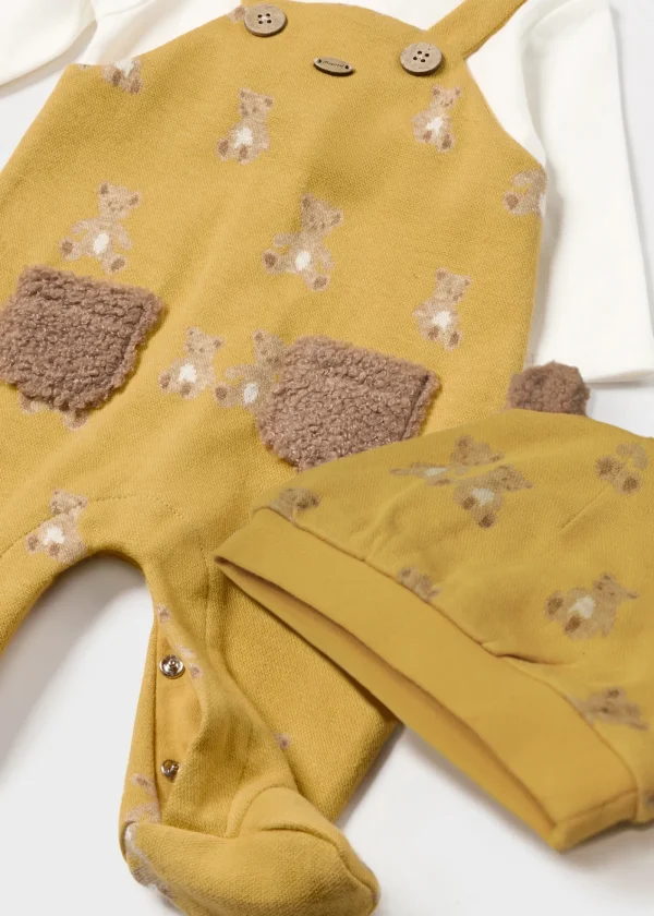 Mayoral Macacão com gorro orelhas recém nascido