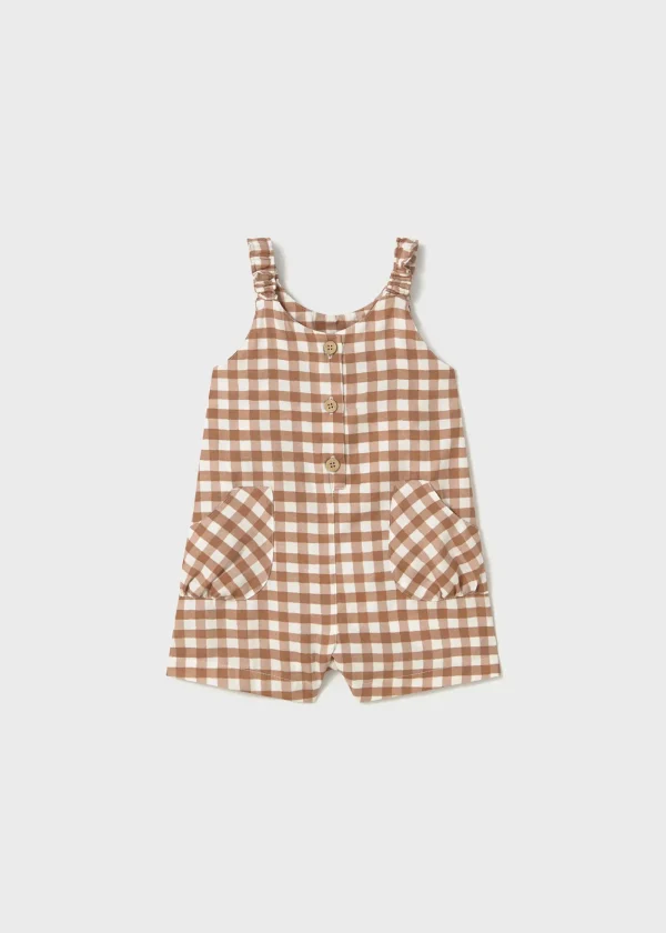 Mayoral Macacão curto estampado bebé