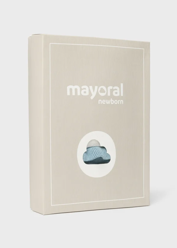 Mayoral Macacão tricot flor recém nascido