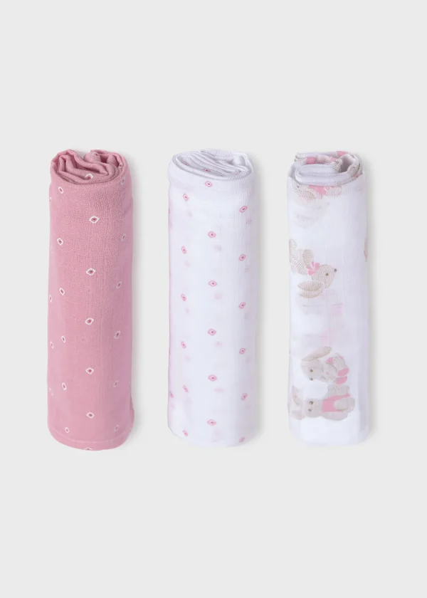 Mayoral Pack 3 gasas Better Cotton bebé