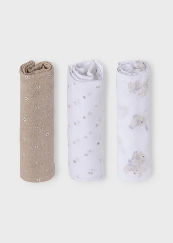 Mayoral Pack 3 gasas Better Cotton bebé