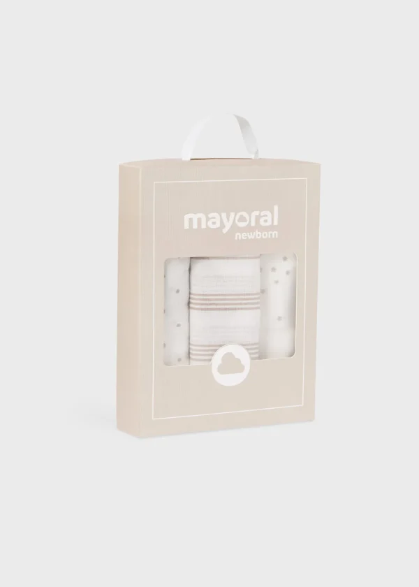 Mayoral Pack 3 gasas Better Cotton bebé