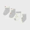 Mayoral Pack de 4 meias recém nascida