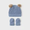 Mayoral Pack gorro e luvas tricot recém nascido