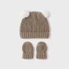 Mayoral Pack gorro e luvas tricot recém nascido