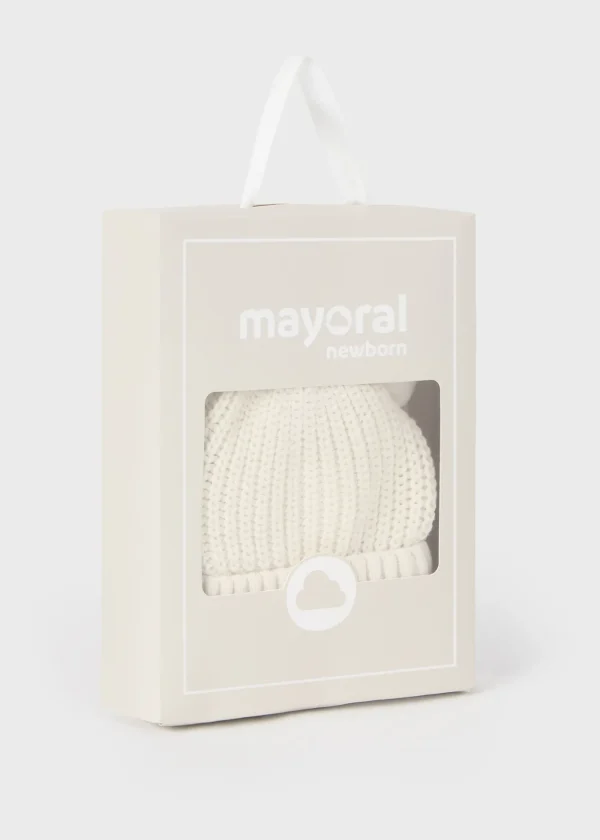 Mayoral Pack gorro e luvas tricot recém nascido