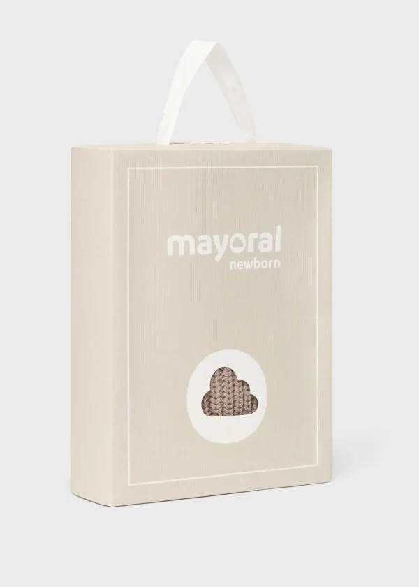 Mayoral Pack gorro e luvas tricot recém nascido