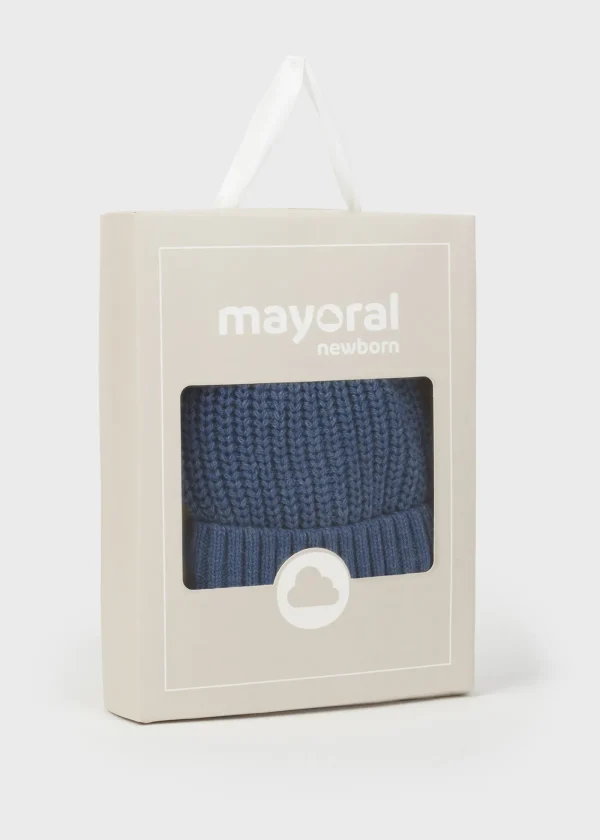 Mayoral Pack gorro e luvas tricot recém nascido
