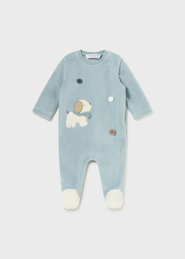 Mayoral Pijama aveludado recém nascido