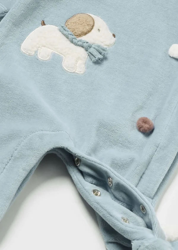 Mayoral Pijama aveludado recém nascido
