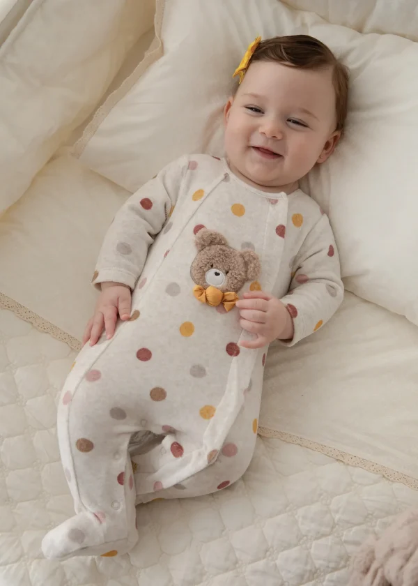 Mayoral Pijama aveludado recém nascido