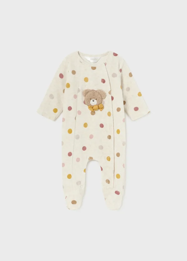 Mayoral Pijama aveludado recém nascido