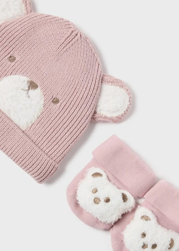 Mayoral Set gorro e meias recém nascido