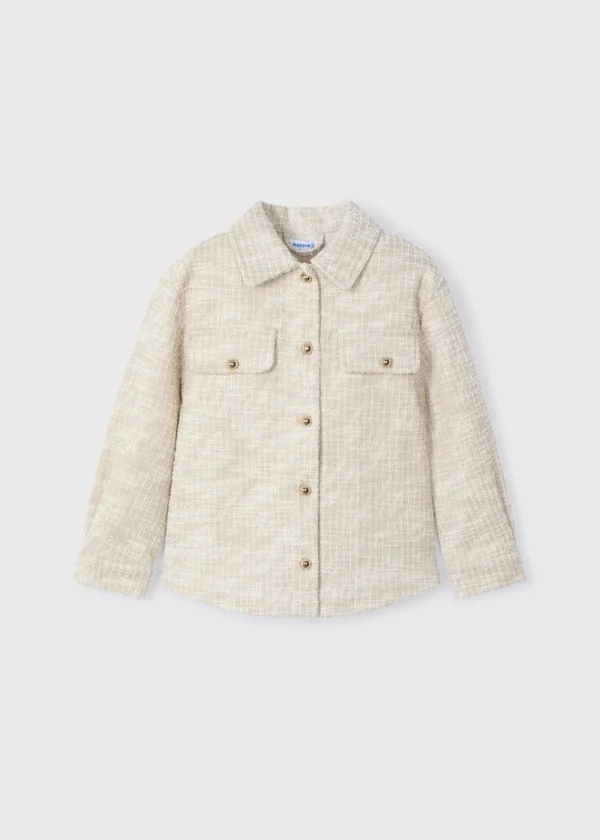 Mayoral Sobre camisa tweed menina