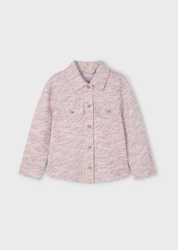 Mayoral Sobre camisa tweed menina