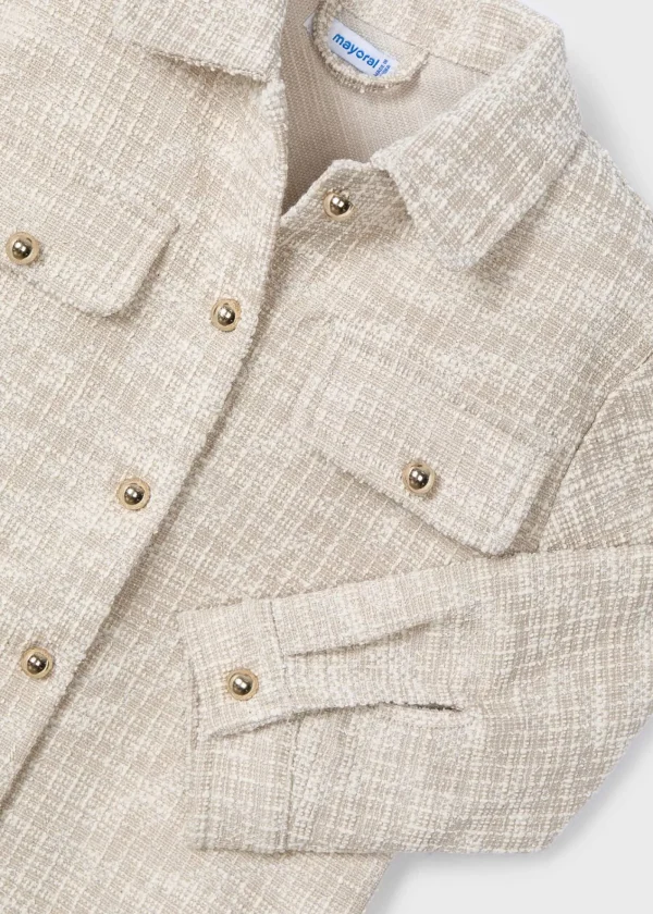 Mayoral Sobre camisa tweed menina