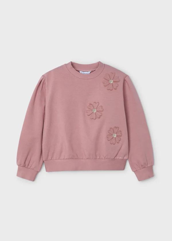Mayoral Sweat aplicação flores menina