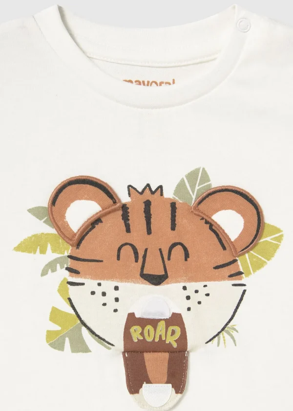 Mayoral T-shirt interativa tigre bebé