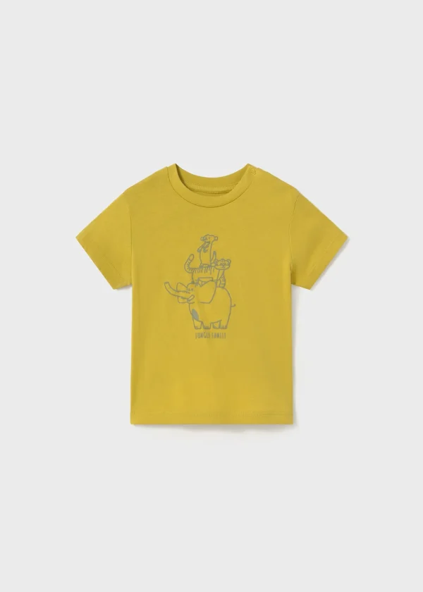 Mayoral T-shirt silhueta animais bebé