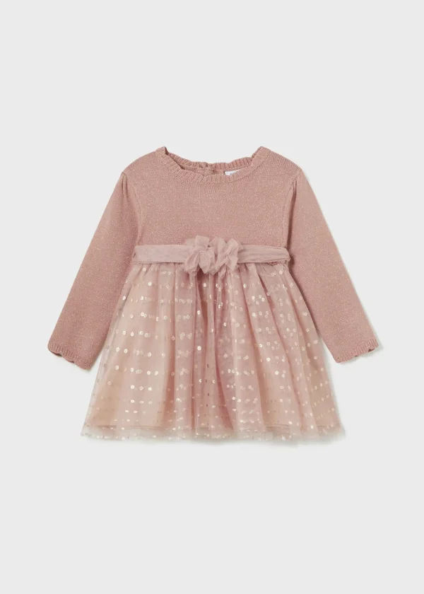Mayoral Vestido cerimónia combinado bebé