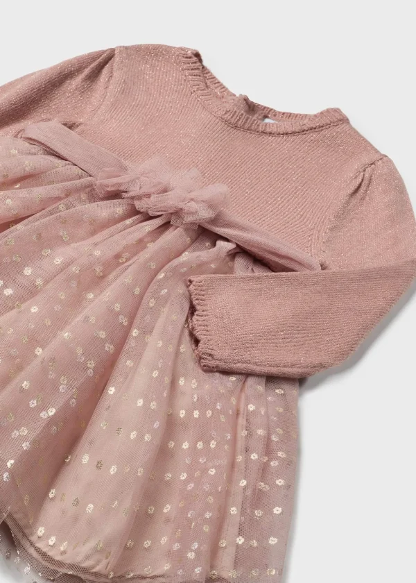 Mayoral Vestido cerimónia combinado bebé