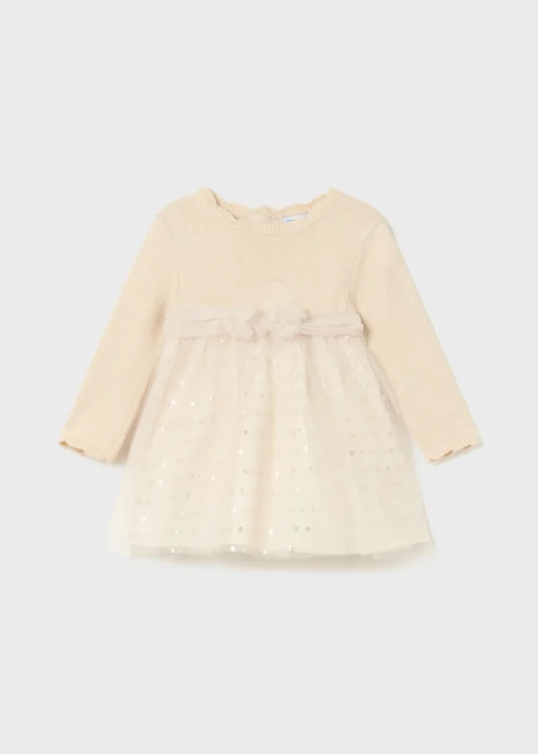 Mayoral Vestido cerimónia combinado bebé