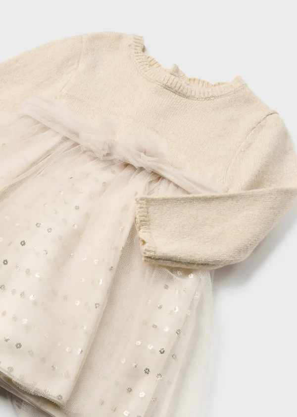 Mayoral Vestido cerimónia combinado bebé