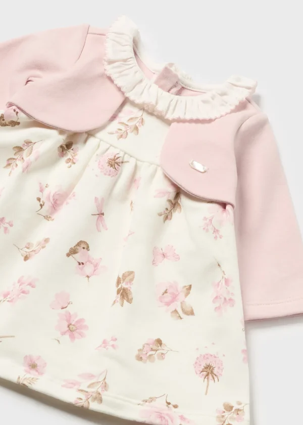 Mayoral Vestido com bolero simulado recém nascido