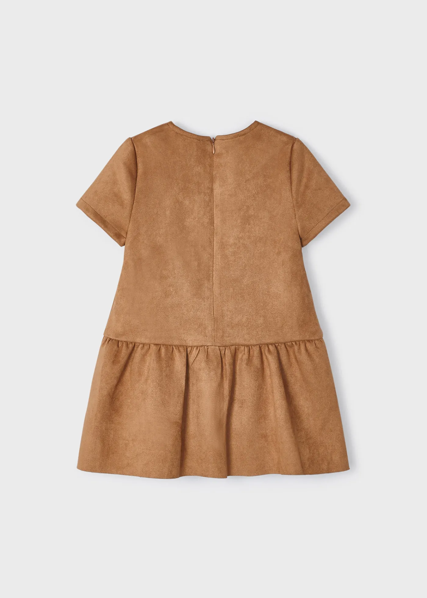 vestido_com_bolso_camura_menina_1.webp Mayoral Vestido com bolso camurça menina