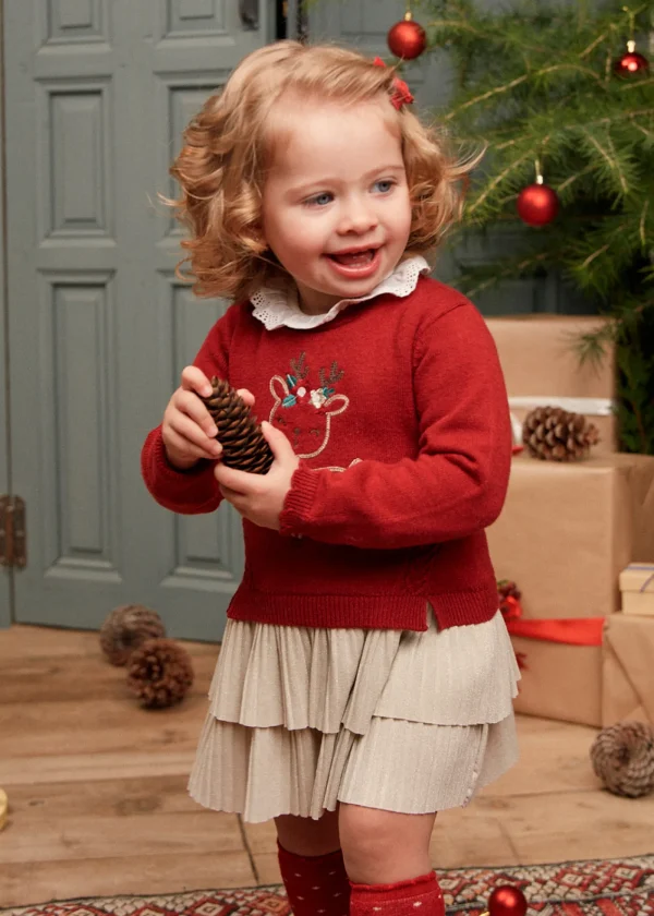 Mayoral Vestido combinado tricot bebé