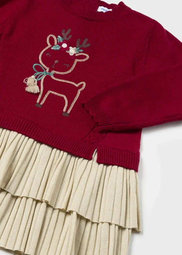 Mayoral Vestido combinado tricot bebé