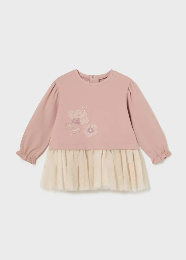 Mayoral Vestido combinado tule bebé