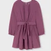 Mayoral Vestido plissado crepe rapariga