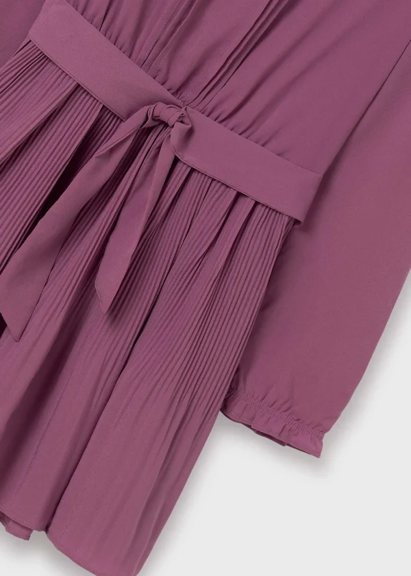 Mayoral Vestido plissado crepe rapariga