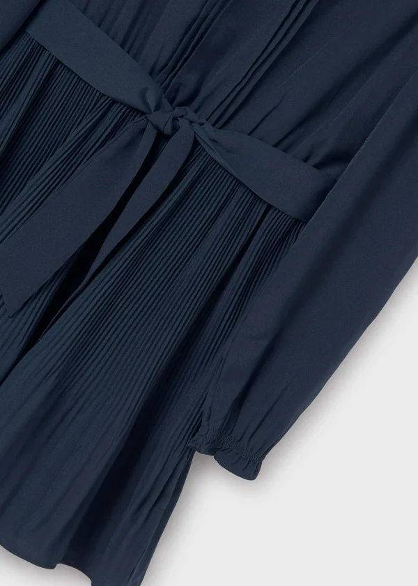 Mayoral Vestido plissado crepe rapariga