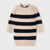 Mayoral Vestido riscas tricot menina
