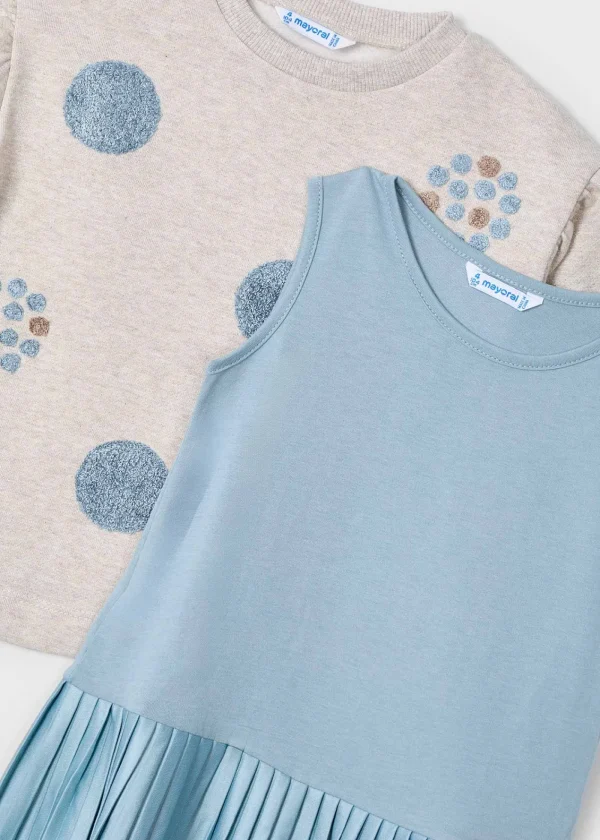 Mayoral Vestido sem mangas com sweat menina