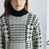 Mayoral Vestido tricot pie-de-poule rapariga