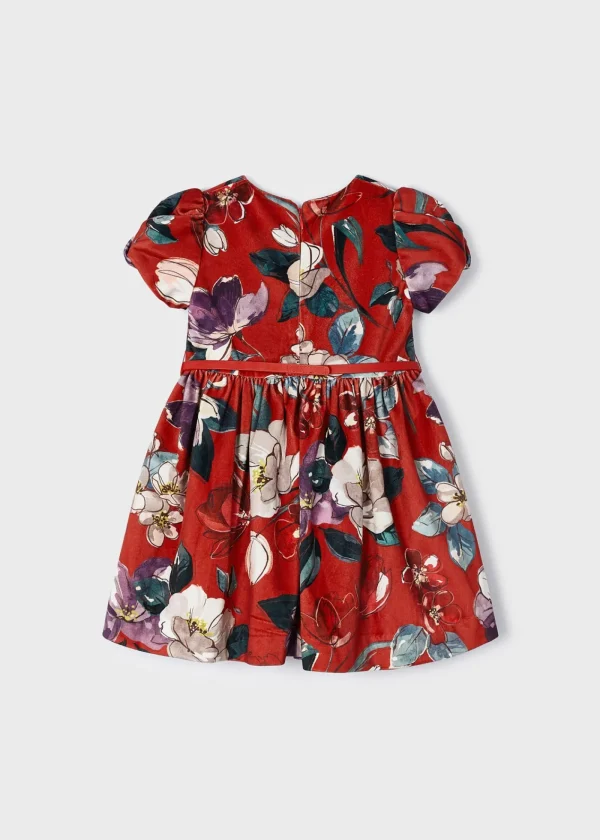 Mayoral Vestido veludo estampado menina